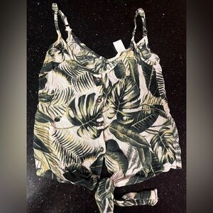 H&M Leaf Pattern Camisole Top
